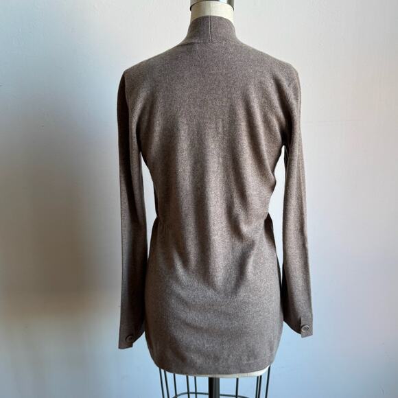 BRUNELLO CUCINELLI for Bergdorf Goodman Oatmeal Cashmere Cardigan - Picture 3 of 9